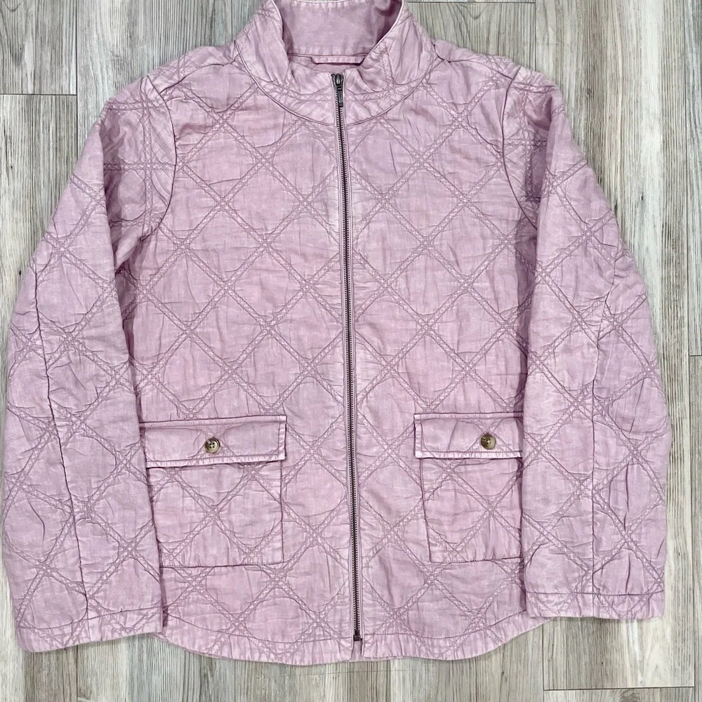 J. Jill Quilted Blush Utility Jacket - Picture 3 of 5